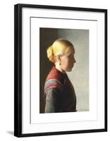 Young Woman-Michael Ancher-Framed Premium Giclee Print