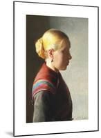 Young Woman-Michael Ancher-Mounted Premium Giclee Print