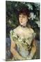 Young Woman-Berthe Morisot-Mounted Art Print