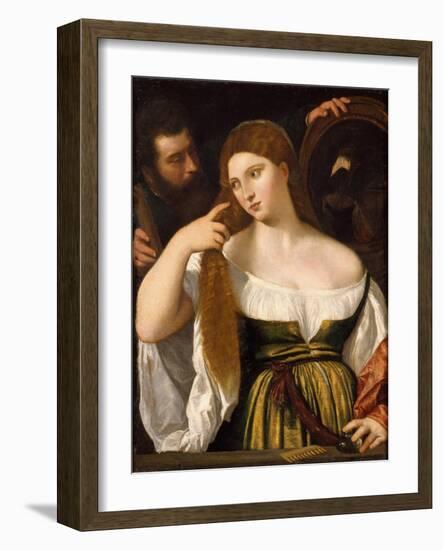 Young Woman-Titian (Tiziano Vecelli)-Framed Giclee Print