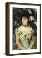 Young Woman-Berthe Morisot-Framed Art Print