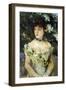 Young Woman-Berthe Morisot-Framed Art Print