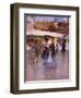 Young Women at Piazza Erbe in Verona-Angelo Dall'Oca Bianca-Framed Art Print