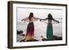 Young Women At Seaside-Charles Bowman-Framed Photographic Print