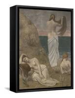 Young Women at the Ocean, c.1879-Pierre Puvis de Chavannes-Framed Stretched Canvas