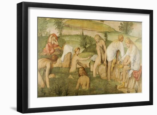 Young Women Bathing-Bernardino Luini-Framed Giclee Print