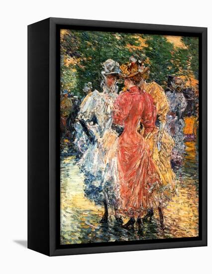 Young Women Chatting, C.1892-Childe Hassam-Framed Stretched Canvas