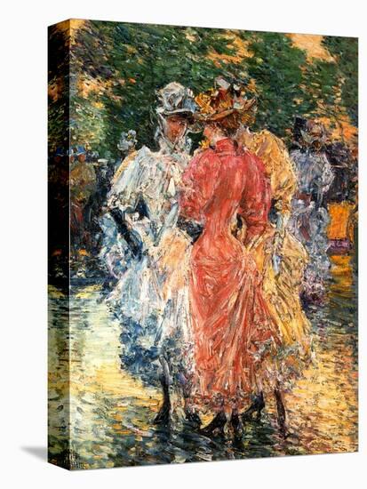 Young Women Chatting, C.1892-Childe Hassam-Stretched Canvas
