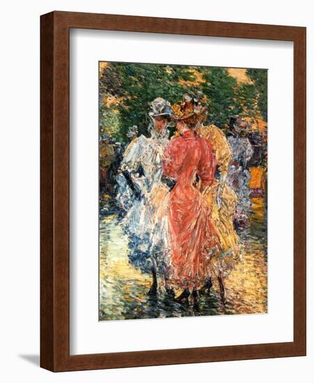 Young Women Chatting, C.1892-Childe Hassam-Framed Giclee Print