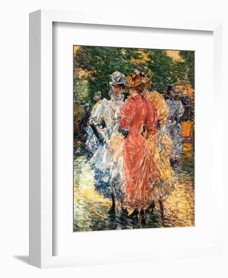 Young Women Chatting, C.1892-Childe Hassam-Framed Giclee Print