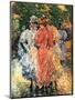 Young Women Chatting, C.1892-Childe Hassam-Mounted Giclee Print