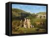 Young Women from the Village-Gustave Courbet-Framed Stretched Canvas