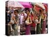 Young Women in Costumes, Lao New Year, Luang Prabang, Laos, Indochina, Southeast Asia-Alain Evrard-Stretched Canvas
