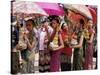 Young Women in Costumes, Lao New Year, Luang Prabang, Laos, Indochina, Southeast Asia-Alain Evrard-Stretched Canvas