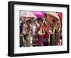 Young Women in Costumes, Lao New Year, Luang Prabang, Laos, Indochina, Southeast Asia-Alain Evrard-Framed Photographic Print