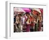 Young Women in Costumes, Lao New Year, Luang Prabang, Laos, Indochina, Southeast Asia-Alain Evrard-Framed Photographic Print