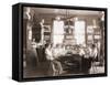 Young Women in Library of Washington, D.C. Teacher Training School in 1900-null-Framed Stretched Canvas