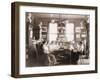 Young Women in Library of Washington, D.C. Teacher Training School in 1900-null-Framed Photo