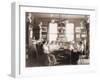 Young Women in Library of Washington, D.C. Teacher Training School in 1900-null-Framed Photo