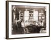 Young Women in Library of Washington, D.C. Teacher Training School in 1900-null-Framed Photo