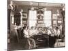 Young Women in Library of Washington, D.C. Teacher Training School in 1900-null-Mounted Photo