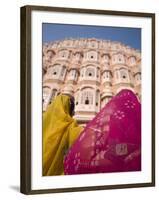 Young Women in Traditional Dress, Palace of the Winds, Jaipur, Rajasthan, India-Doug Pearson-Framed Photographic Print