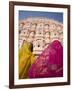 Young Women in Traditional Dress, Palace of the Winds, Jaipur, Rajasthan, India-Doug Pearson-Framed Photographic Print