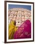 Young Women in Traditional Dress, Palace of the Winds, Jaipur, Rajasthan, India-Doug Pearson-Framed Photographic Print