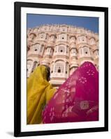 Young Women in Traditional Dress, Palace of the Winds, Jaipur, Rajasthan, India-Doug Pearson-Framed Photographic Print