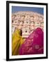 Young Women in Traditional Dress, Palace of the Winds, Jaipur, Rajasthan, India-Doug Pearson-Framed Photographic Print