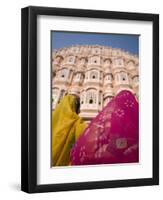 Young Women in Traditional Dress, Palace of the Winds, Jaipur, Rajasthan, India-Doug Pearson-Framed Photographic Print