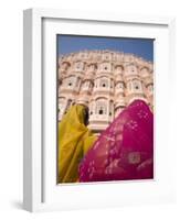 Young Women in Traditional Dress, Palace of the Winds, Jaipur, Rajasthan, India-Doug Pearson-Framed Photographic Print