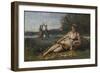 Young Women of Sparta (Jeunes Filles De Spart), 1868-1870-Jean-Baptiste-Camille Corot-Framed Giclee Print