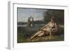 Young Women of Sparta (Jeunes Filles De Spart), 1868-1870-Jean-Baptiste-Camille Corot-Framed Giclee Print