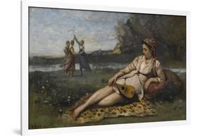 Young Women of Sparta (Jeunes Filles De Spart), 1868-1870-Jean-Baptiste-Camille Corot-Framed Giclee Print