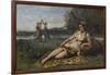 Young Women of Sparta (Jeunes Filles De Spart), 1868-1870-Jean-Baptiste-Camille Corot-Framed Giclee Print