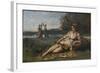 Young Women of Sparta (Jeunes Filles De Spart), 1868-1870-Jean-Baptiste-Camille Corot-Framed Giclee Print