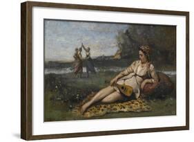 Young Women of Sparta (Jeunes Filles De Spart), 1868-1870-Jean-Baptiste-Camille Corot-Framed Giclee Print