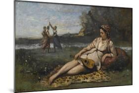 Young Women of Sparta (Jeunes Filles De Spart), 1868-1870-Jean-Baptiste-Camille Corot-Mounted Giclee Print