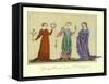 Young Women of the 13th Century-null-Framed Stretched Canvas