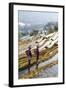 Young Women of the Hani Ethnic Minority Walking in the Rice Terraces, Yuanyang, Yunnan, China-Nadia Isakova-Framed Photographic Print