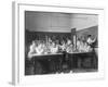 Young women performing atmospheric pressure experiments in normal school, Washington D.C., c.1899-Frances Benjamin Johnston-Framed Photographic Print