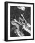 Young Women Playing Basketball-null-Framed Photographic Print