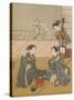 'Young Women Playing Kitsune-ken', c1768-Suzuki Harunobu-Stretched Canvas