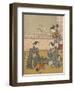 'Young Women Playing Kitsune-ken', c1768-Suzuki Harunobu-Framed Giclee Print