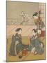 'Young Women Playing Kitsune-ken', c1768-Suzuki Harunobu-Mounted Giclee Print