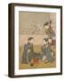 'Young Women Playing Kitsune-ken', c1768-Suzuki Harunobu-Framed Giclee Print