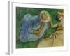 Young Women Resting in a Meadow-Edgar Degas-Framed Giclee Print