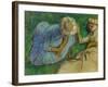 Young Women Resting in a Meadow-Edgar Degas-Framed Giclee Print