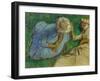 Young Women Resting in a Meadow-Edgar Degas-Framed Giclee Print